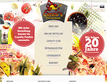 Tablet Screenshot of cimmis-pizza.ch
